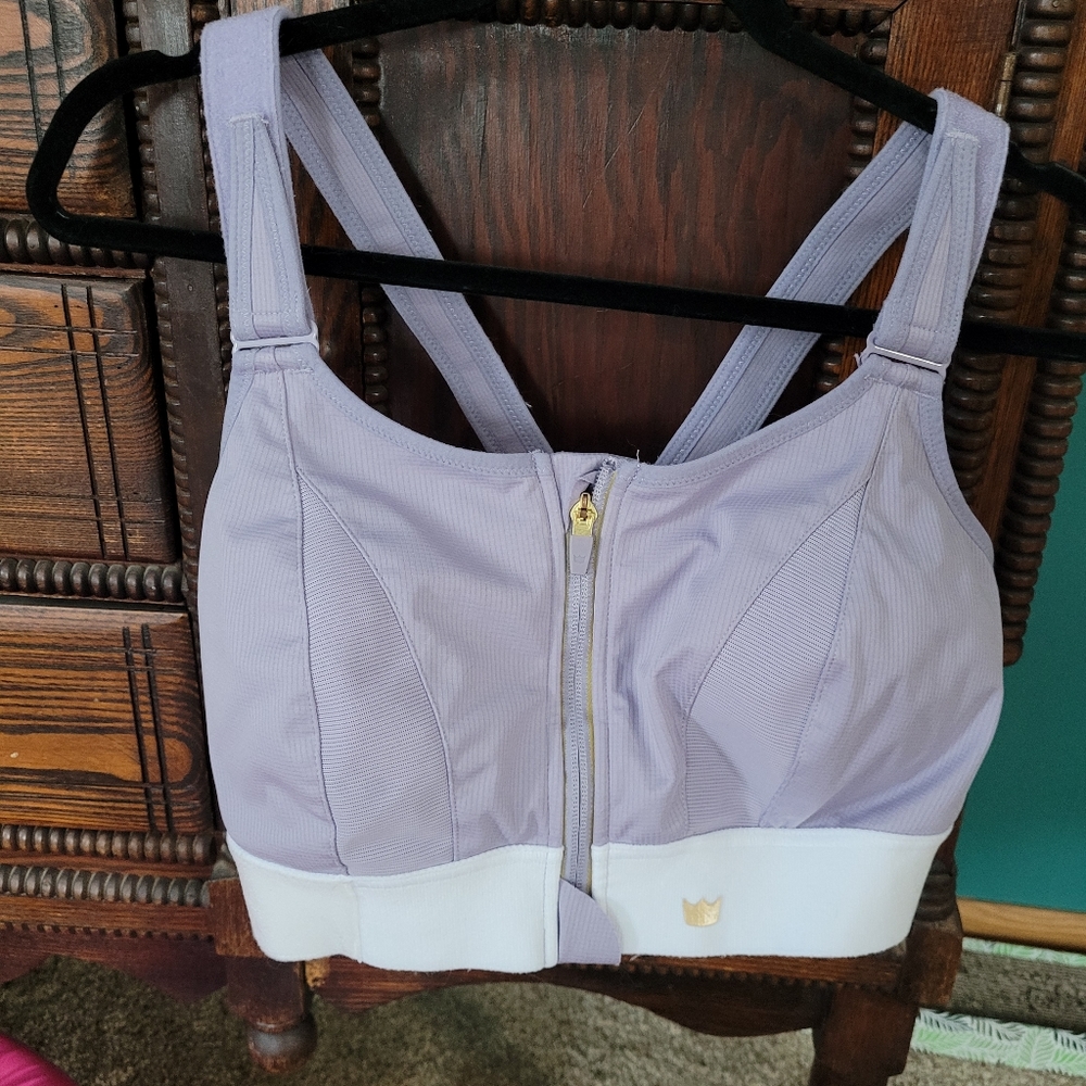 SHEFIT Lavender and White Sports Bra